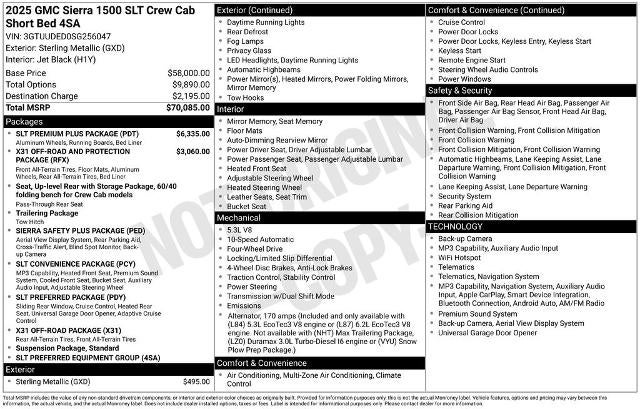 gmc sierra 1500 2025 3GTUUDED0SG256047 image gmc sierra 1500 2025 3GTUUDED0SG256047 image